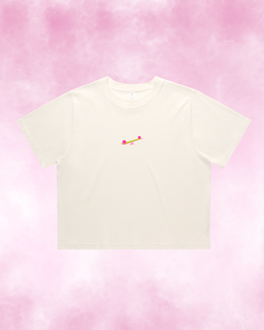 cropped 2's day tee ❋