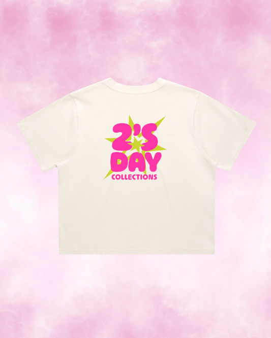 cropped 2's day tee ❋